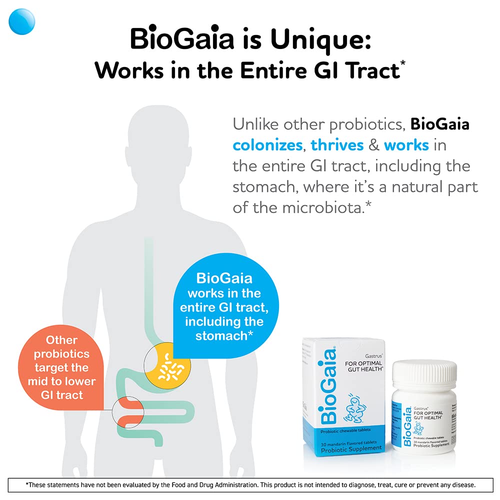 Foto 5 pulgar | Venta Internacional - Tabletas Probióticas Biogaia Gastrus Para Problemas Estomacales