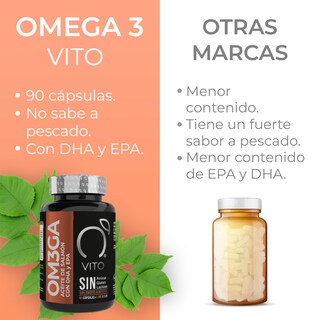 Foto 5 | Omega 3 VITO Aceite De Salmón DHA y Epa Frasco con 90 Cápsulas