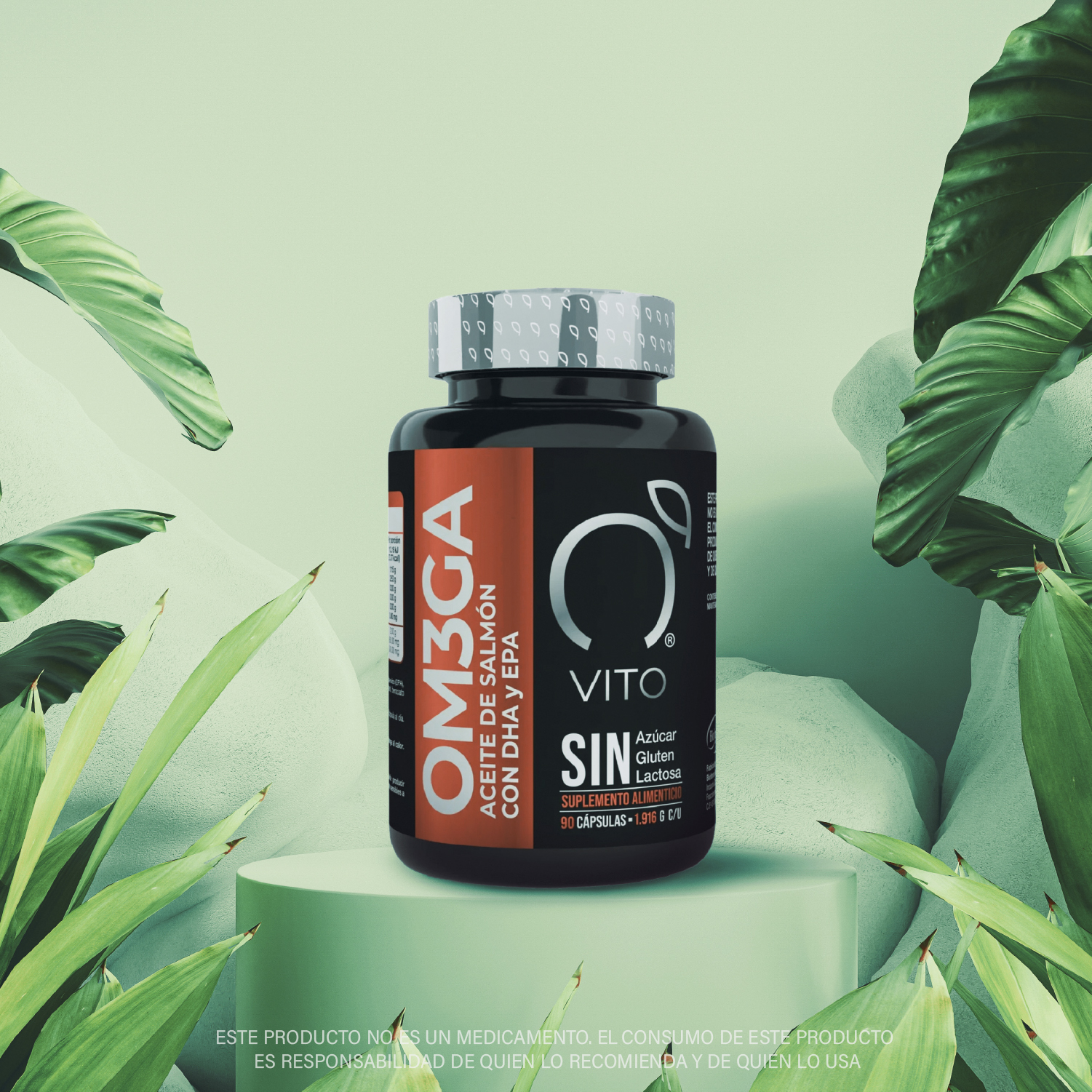 Foto 6 | Omega 3 VITO Aceite De Salmón DHA y Epa Frasco con 90 Cápsulas