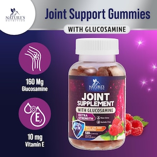 Foto 3 | Gomitas Supplement Nature's Nutrition Para Apoyar Las Articulaciones, 60 Unidades - Venta Internacional.