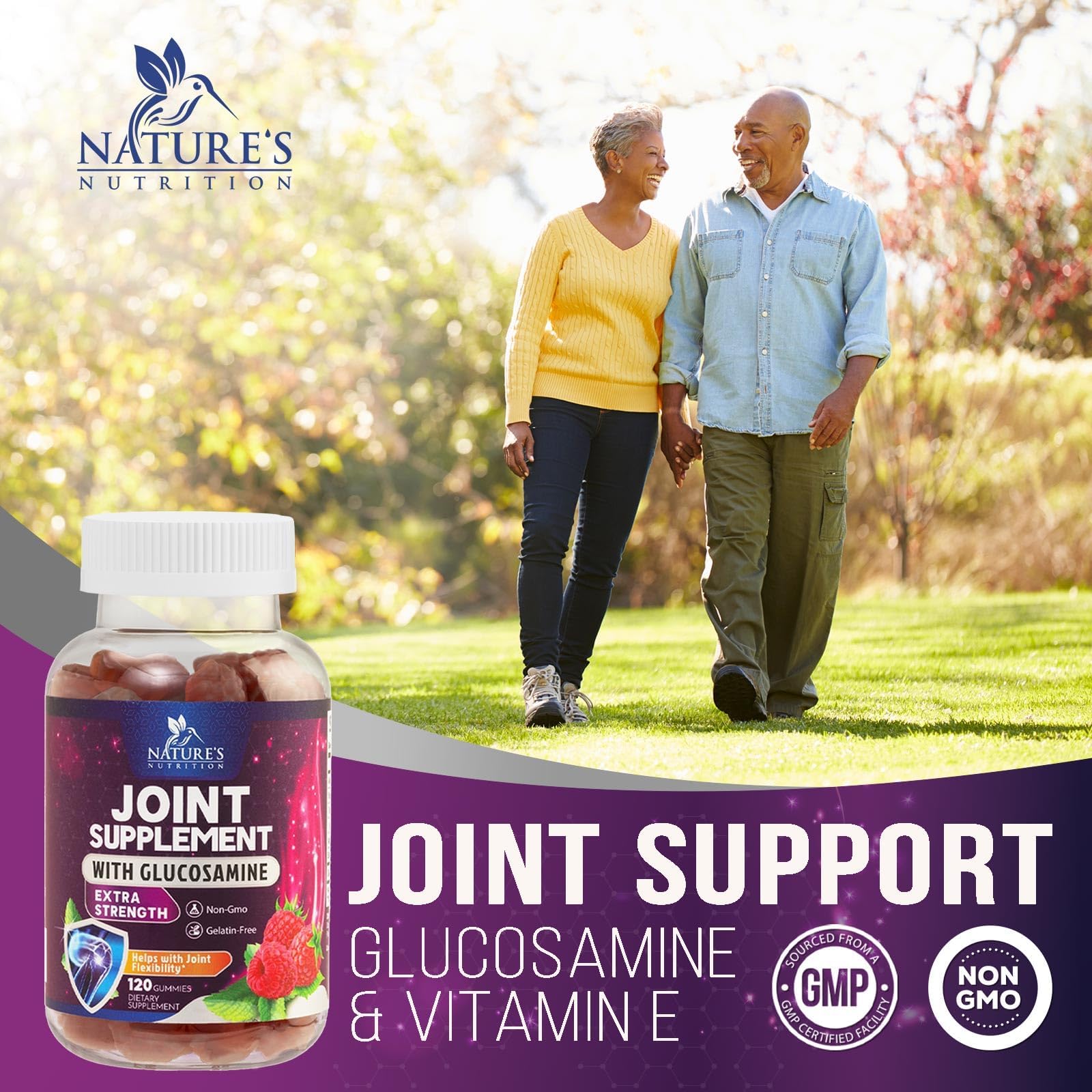 Foto 7 pulgar | Gomitas Supplement Nature's Nutrition Para Apoyar Las Articulaciones, 60 Unidades - Venta Internacional.