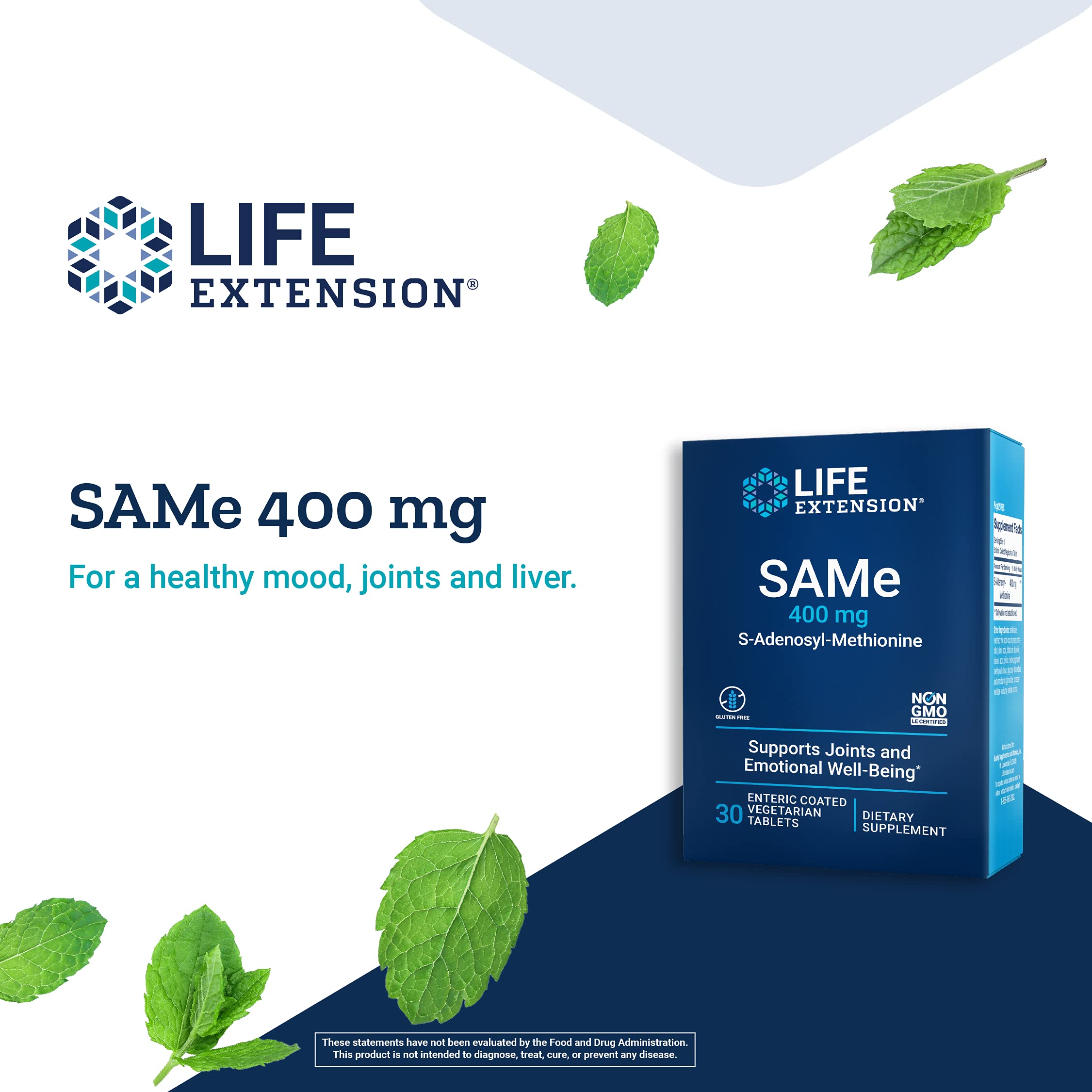 Foto 5 pulgar | Suplemento Life Extension Same 400 Mg De S-adenosil-metionina - Venta Internacional.