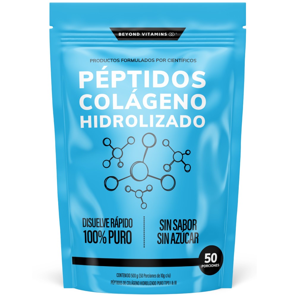 Suplemento Alimenticio Péptidos de Colágeno Hidrolizado Beyond Vitamins 500 g