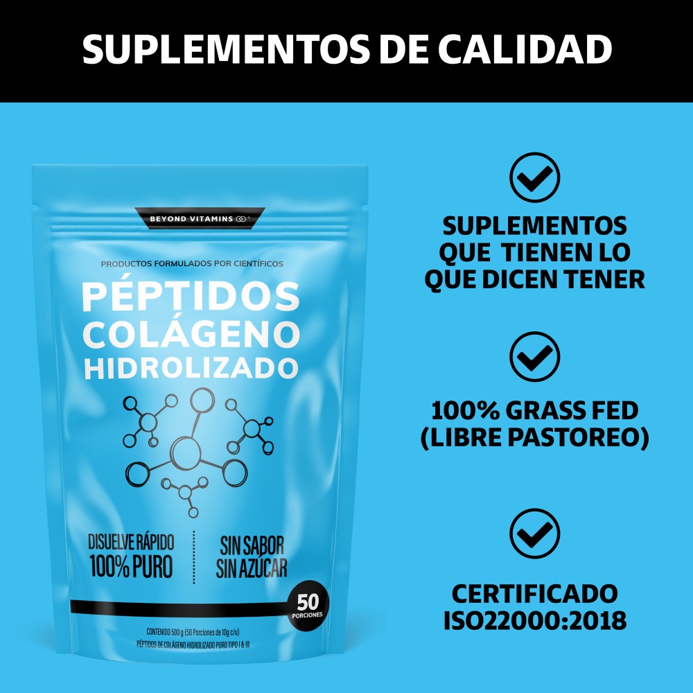 Foto 3 pulgar | Suplemento Alimenticio Péptidos de Colágeno Hidrolizado Beyond Vitamins 500 g