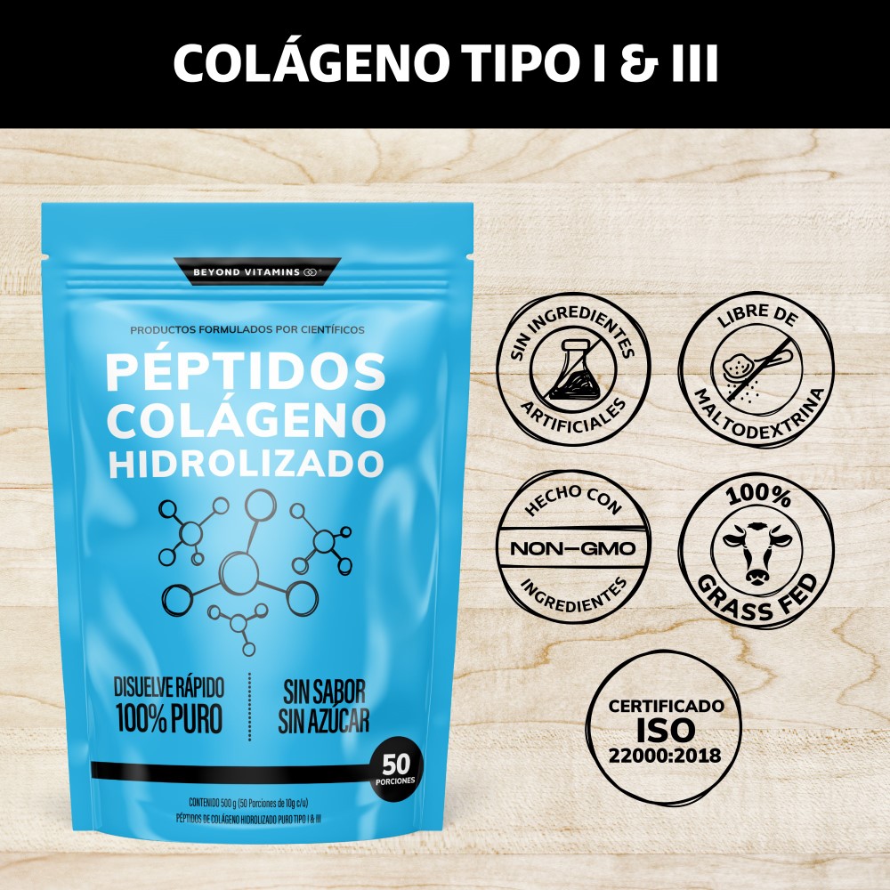 Foto 5 pulgar | Suplemento Alimenticio Péptidos de Colágeno Hidrolizado Beyond Vitamins 500 g