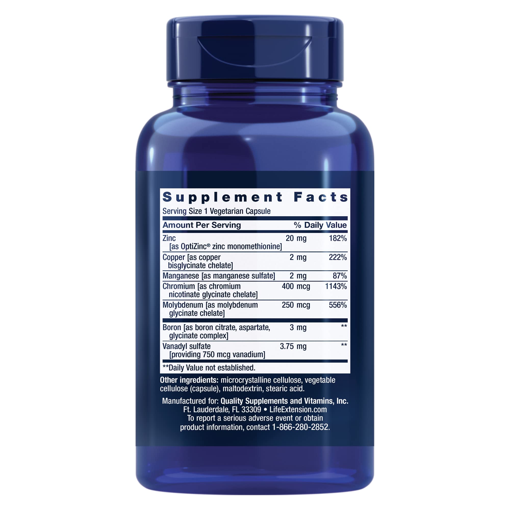 Foto 3 pulgar | Suplemento Life Extension Only Trace Minerals, 90 Cápsulas - Venta Internacional.