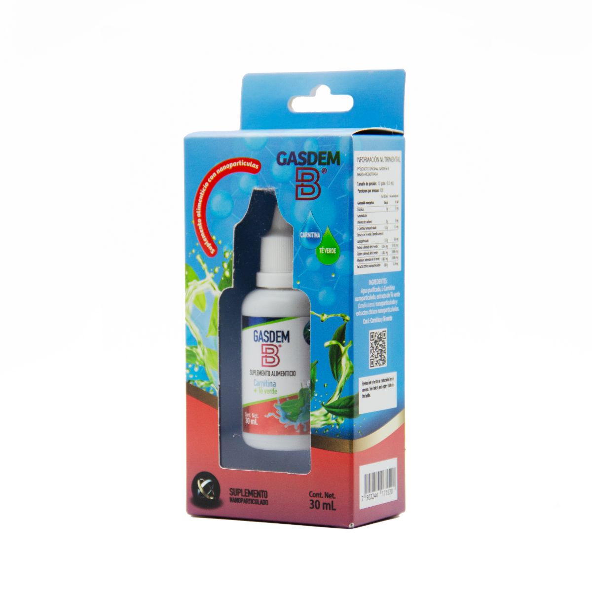 Foto 2 | Carnitina + Té Verde Gasdem-b 30 ml