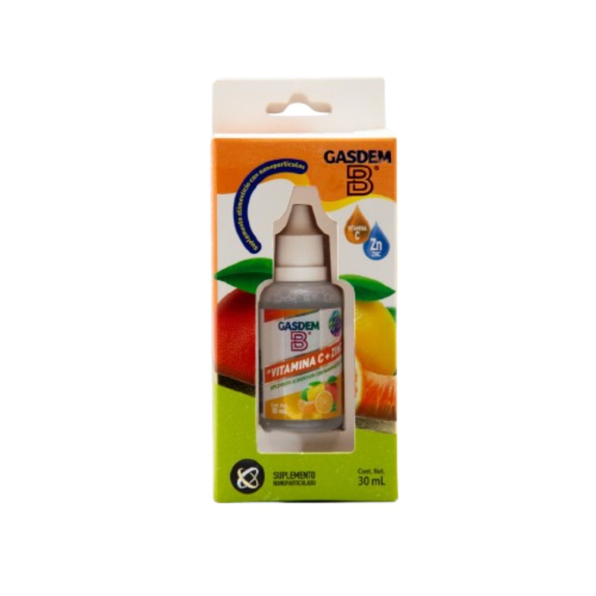 Foto 2 pulgar | Vitamina C + Zinc Gasdem-b 30 ml