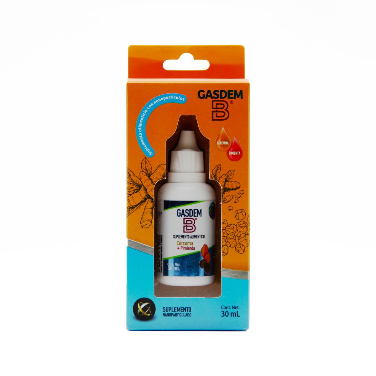 Foto 2 pulgar | Cúrcuma + Pimienta Gasdem-b 30 ml