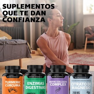 Foto 6 | Suplemento Alimenticio Beyond Vitamins Citrato de Magnesio + Potasio 60 Cápsulas