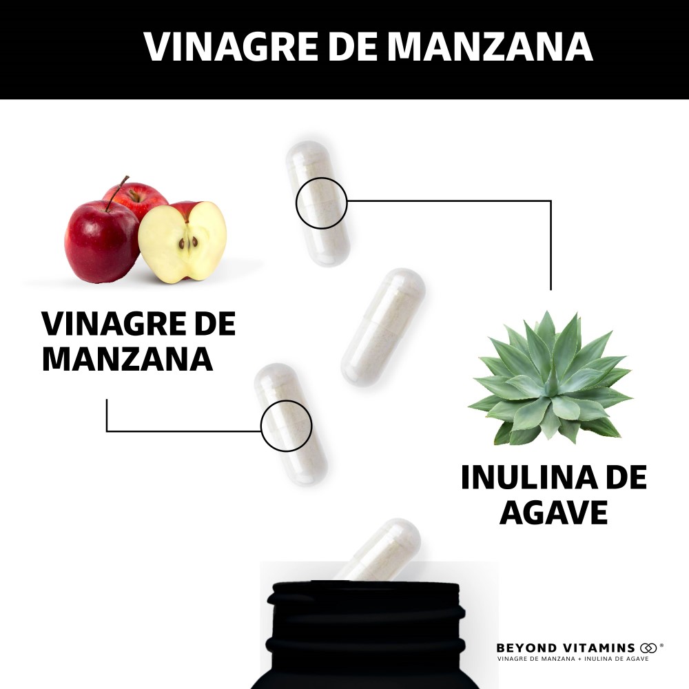 Foto 4 pulgar | Suplemento Alimenticio Beyond Vitamins de Vinagre de Manzana 60 Capsulas
