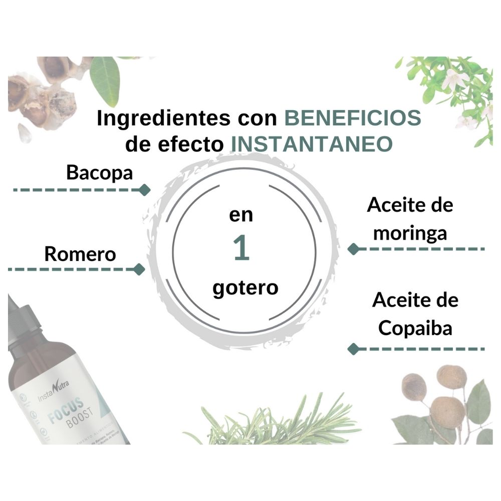 Foto 7 pulgar | Suplemento Alimenticio Instanutra Focus Boost de 30 Ml