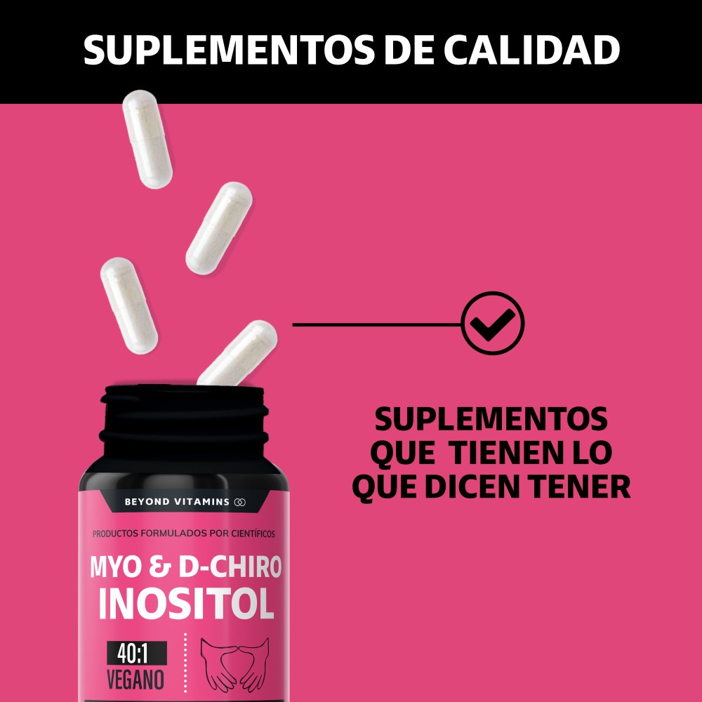 Foto 6 pulgar | Suplemento Alimenticio Beyond Vitamins Myo And D-Chiro Inositol 60 Cápsulas