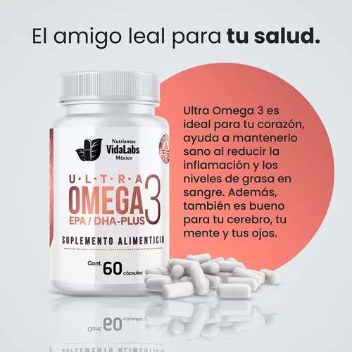 Foto 3 pulgar | Suplemento Alimenticio Ultra Omega 3 60 Cápsulas
