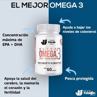 Foto 5 | Suplemento Alimenticio Ultra Omega 3 60 Cápsulas