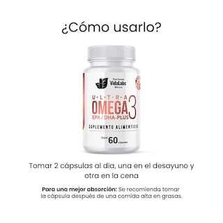 Foto 6 | Suplemento Alimenticio Ultra Omega 3 60 Cápsulas