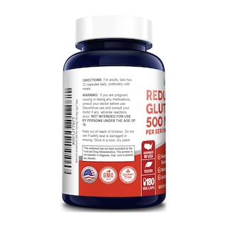 Foto 3 | Venta Internacional-Suplemento Nusapure Reduced Glutathione 500 Mg con 180 Cápsulas