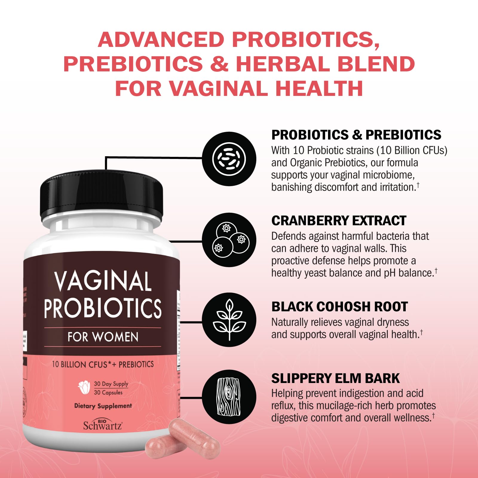 Foto 6 pulgar | Probióticos Vaginales Bioschwartz 16 En 1 Para Mujeres 30 Cápsulas - Venta Internacional.