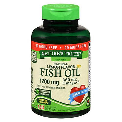 Suplemento De Aceite De Pescado Nature's Truth, 1200 Mg, 250 Cápsulas Blandas - Venta Internacional.