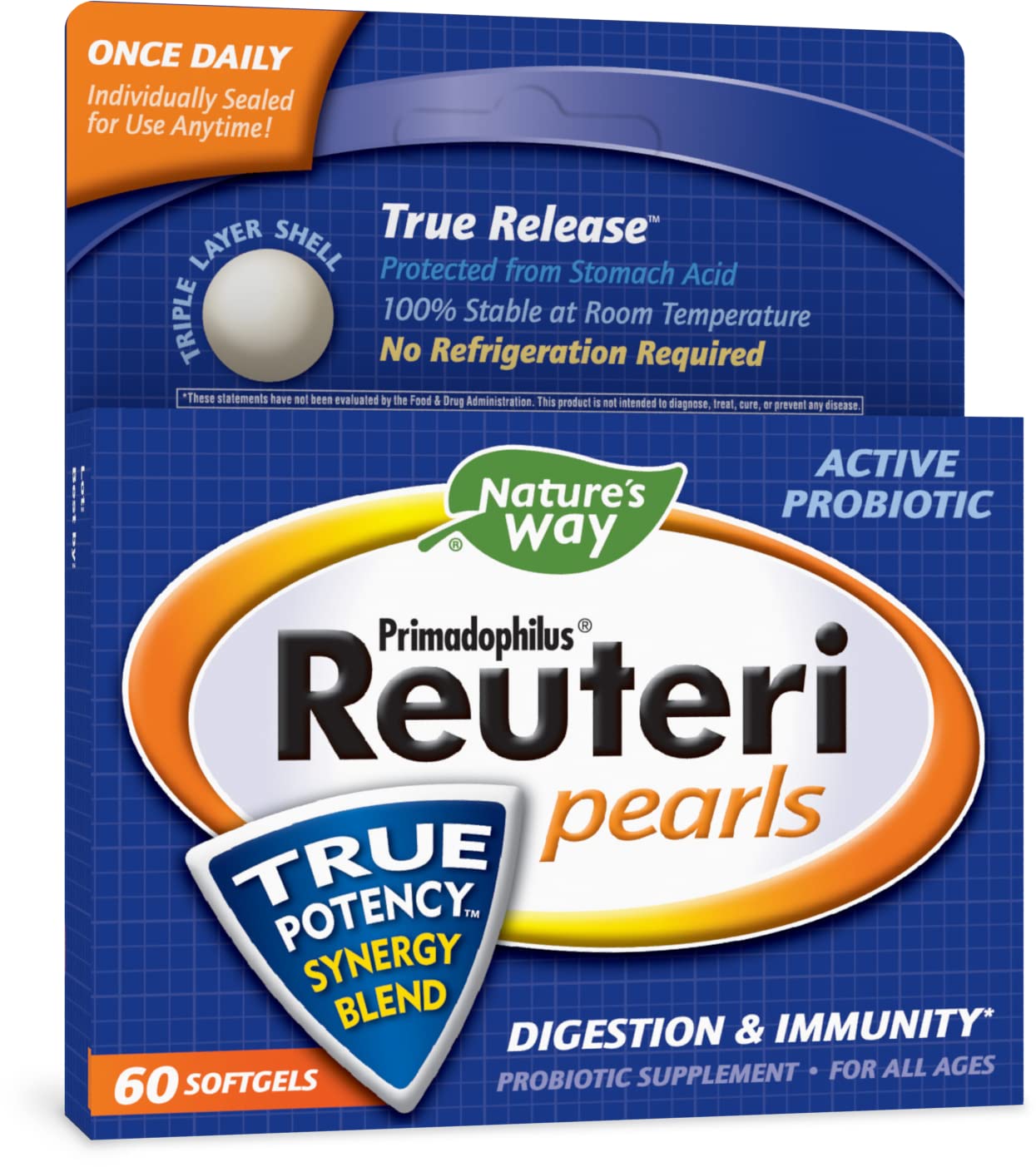 Perlas Probióticas Nature's Way Primadophilus Reuteri para Hombre - Venta Internacional