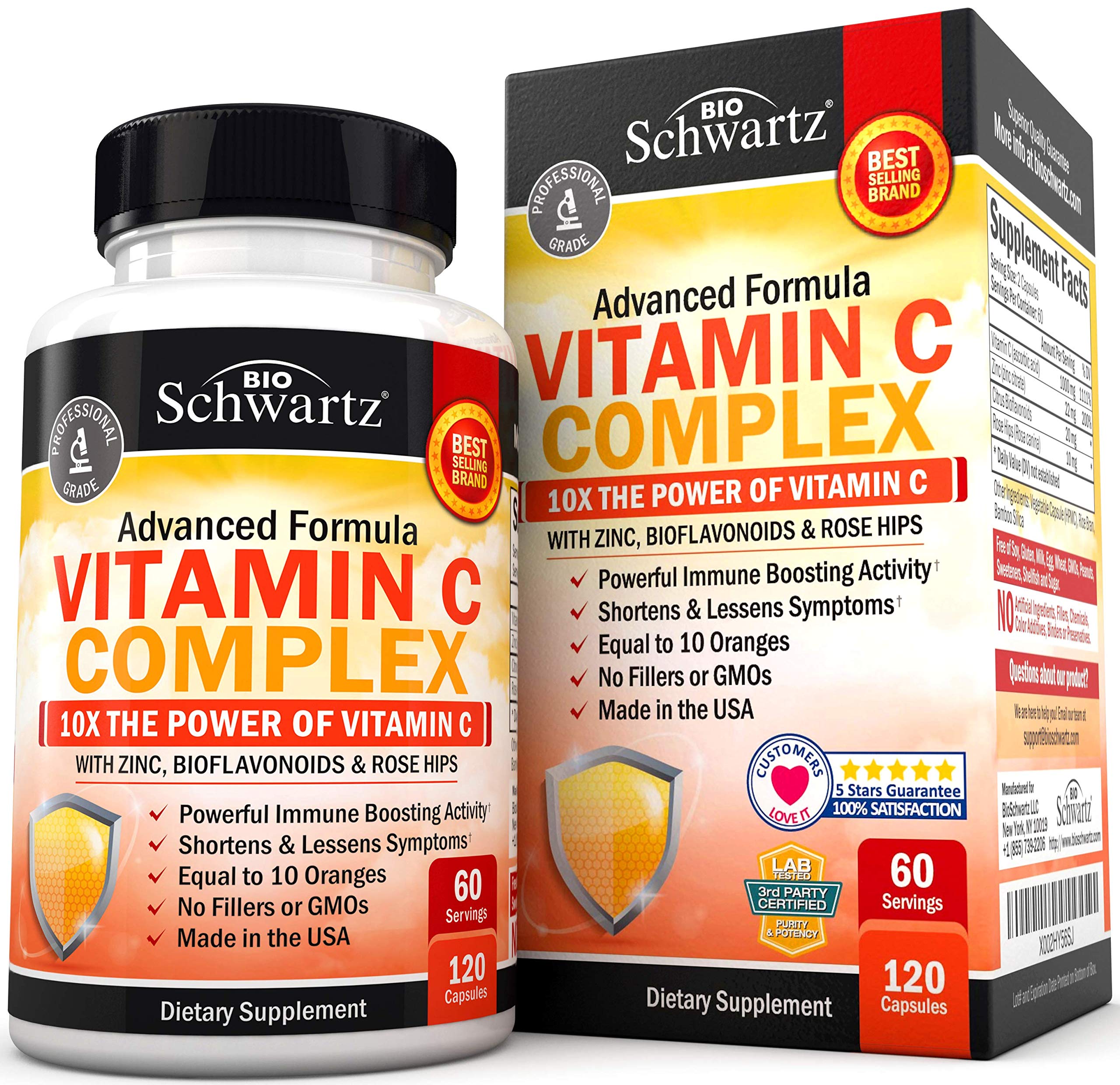 Foto 2 pulgar | Suplemento de Complejo de Vitamina C Bioschwartz 1000 Mg + Zinc - Venta Internacional