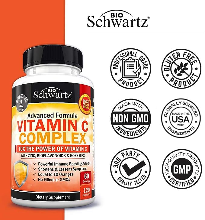 Foto 6 pulgar | Suplemento de Complejo de Vitamina C Bioschwartz 1000 Mg + Zinc - Venta Internacional