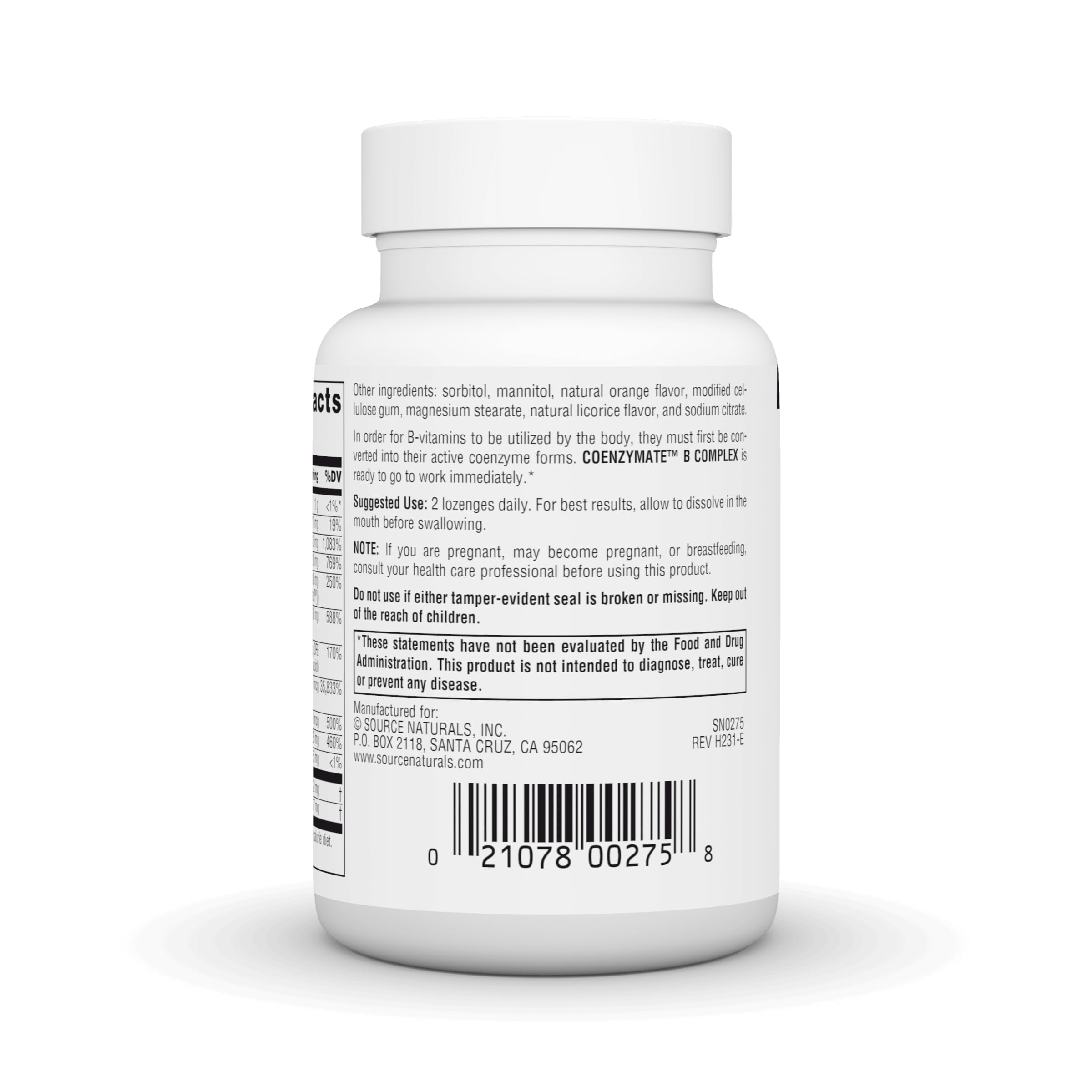 Foto 4 pulgar | Suplemento Source Naturals Coenzymate B Complex Con Sabor A Naranja - Venta Internacional.