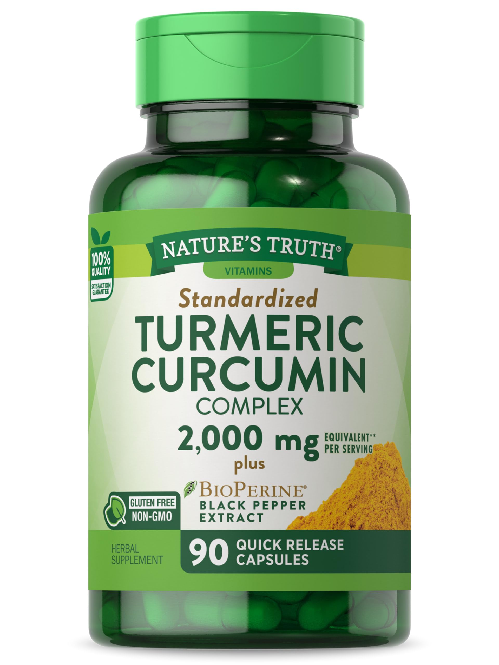 Foto 2 pulgar | Suplemento Del Complejo De Curcumina Y Cúrcuma Nature's Truth 2000 Mg 9 - Venta Internacional.