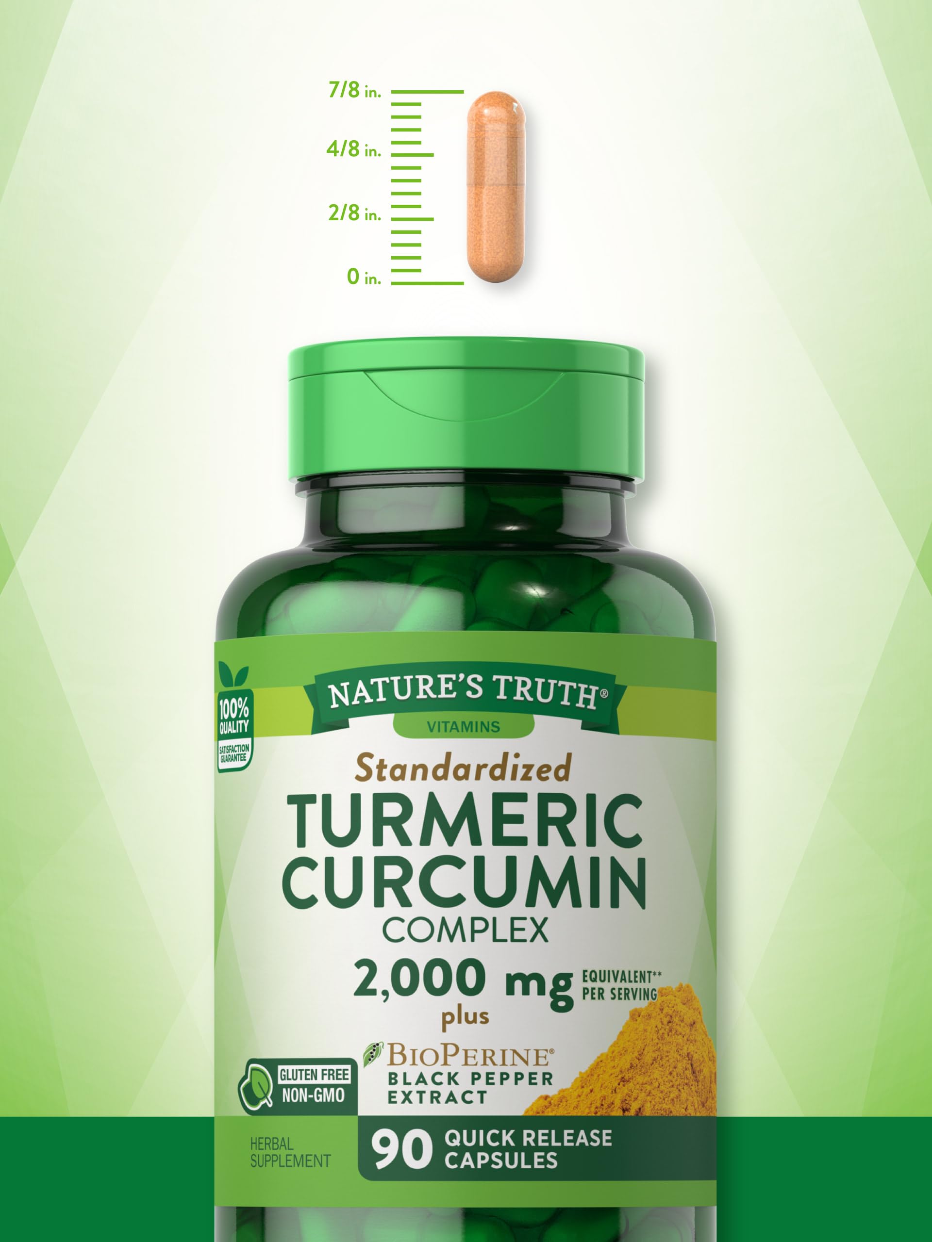 Foto 6 pulgar | Suplemento Del Complejo De Curcumina Y Cúrcuma Nature's Truth 2000 Mg 9 - Venta Internacional.