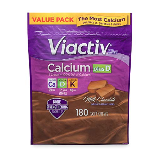 Foto 2 pulgar | Suplemento Viactiv Calcium + Vitamina D Soft Chews 180 Brown - Venta Internacional