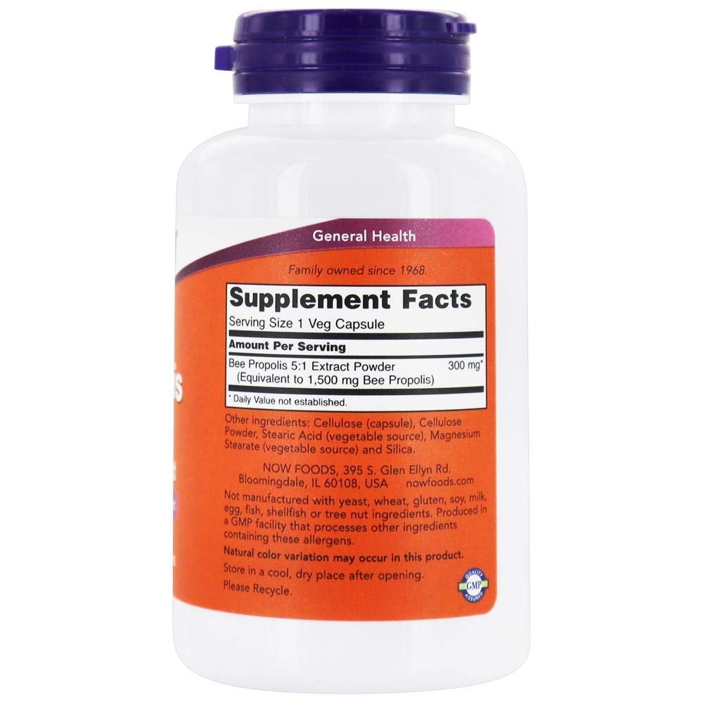Foto 3 pulgar | Suplemento Now Propolis 1500 Mg con Concentrado 5:1 100 Cápsulas - Venta Internacional