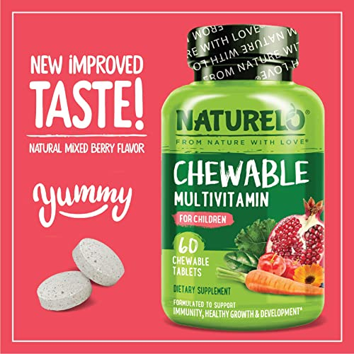 Foto 5 pulgar | Multivitamínico Masticable Vitamin Naturelo para Niños 60 Tabletas - Venta Internacional