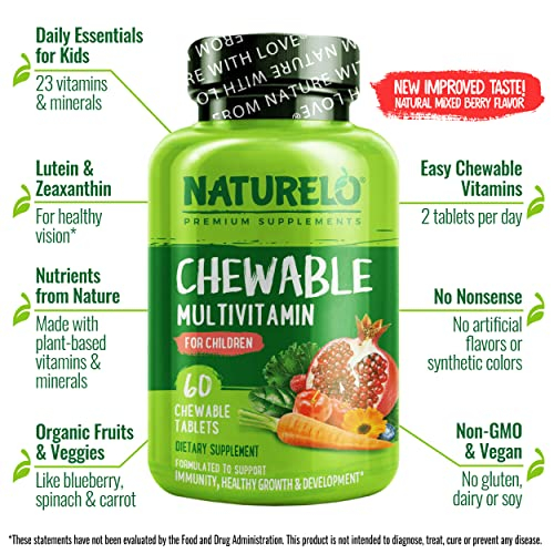 Foto 5 | Multivitamínico Masticable Vitamin Naturelo para Niños 60 Tabletas - Venta Internacional