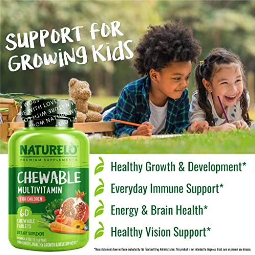 Foto 8 pulgar | Multivitamínico Masticable Vitamin Naturelo para Niños 60 Tabletas - Venta Internacional