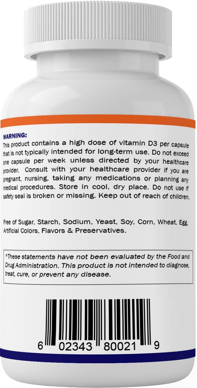Foto 4 pulgar | Suplemento de Vitamina D3 50 000 Ui 60 Cápsulas 2 Frascos - Venta Internacional