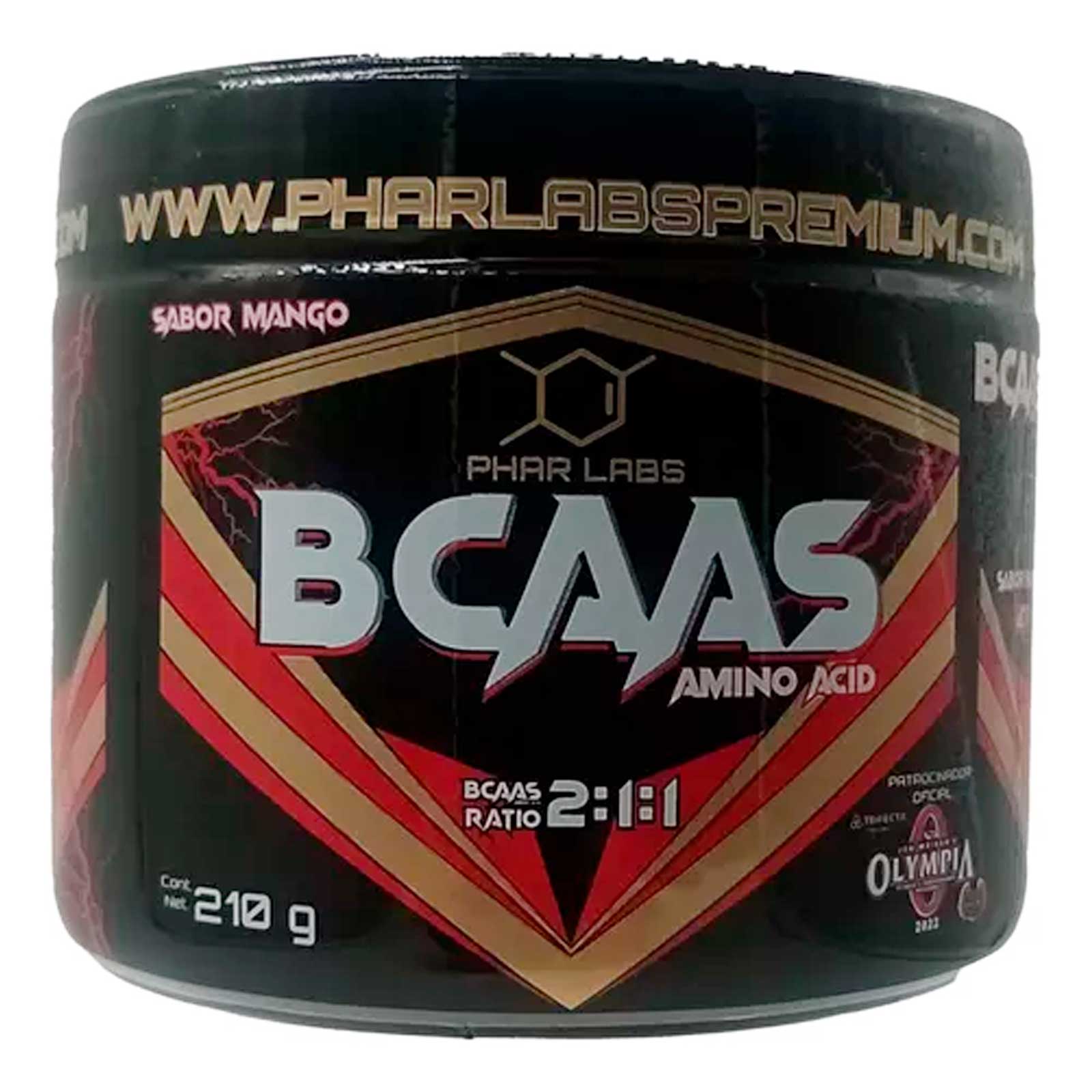 Foto 2 pulgar | Suplemento Phar Labs Aminoacidos Bcaas 30 Servicios