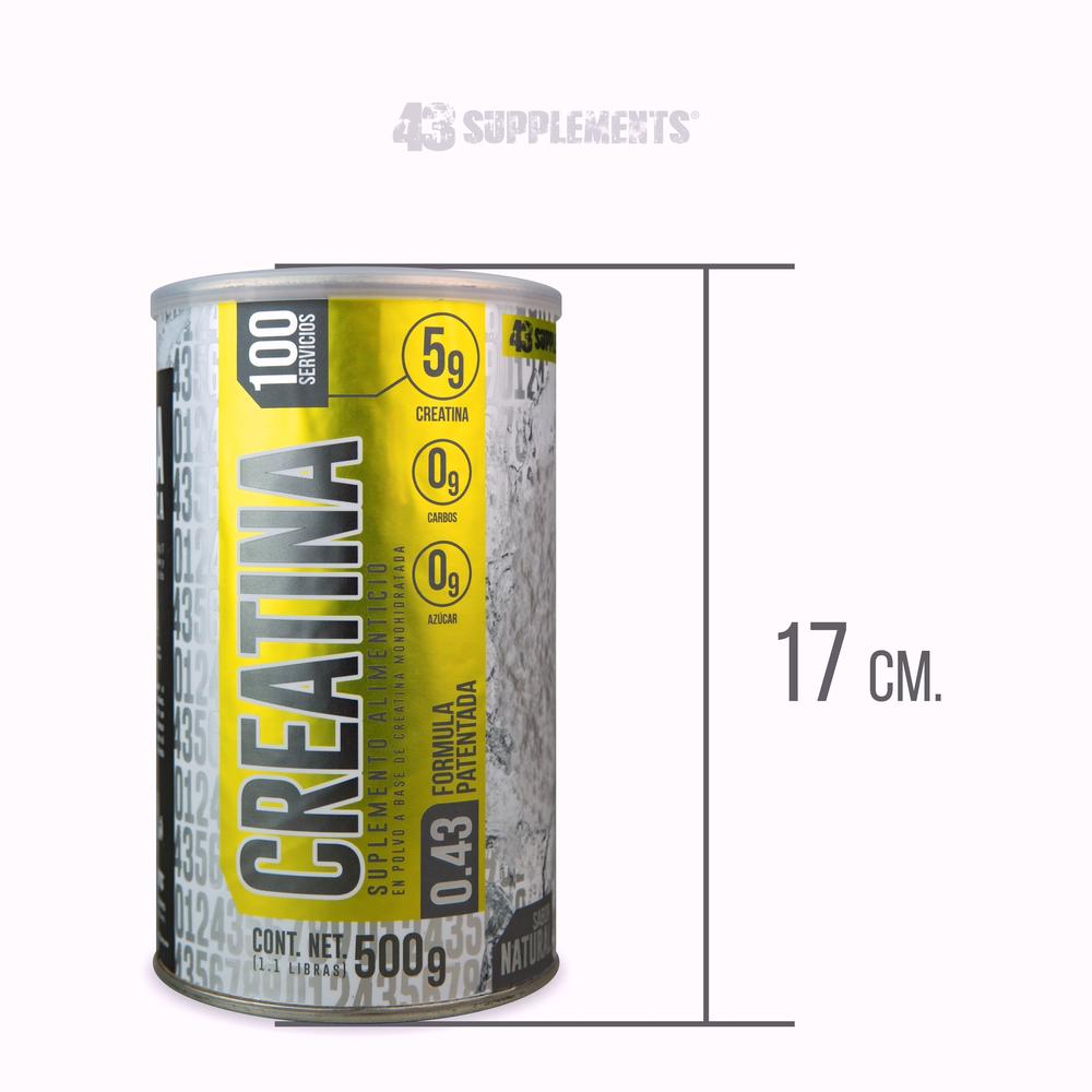 Foto 6 pulgar | Creatina Alta Pureza 500 G 100 Servicios 43 Supplements