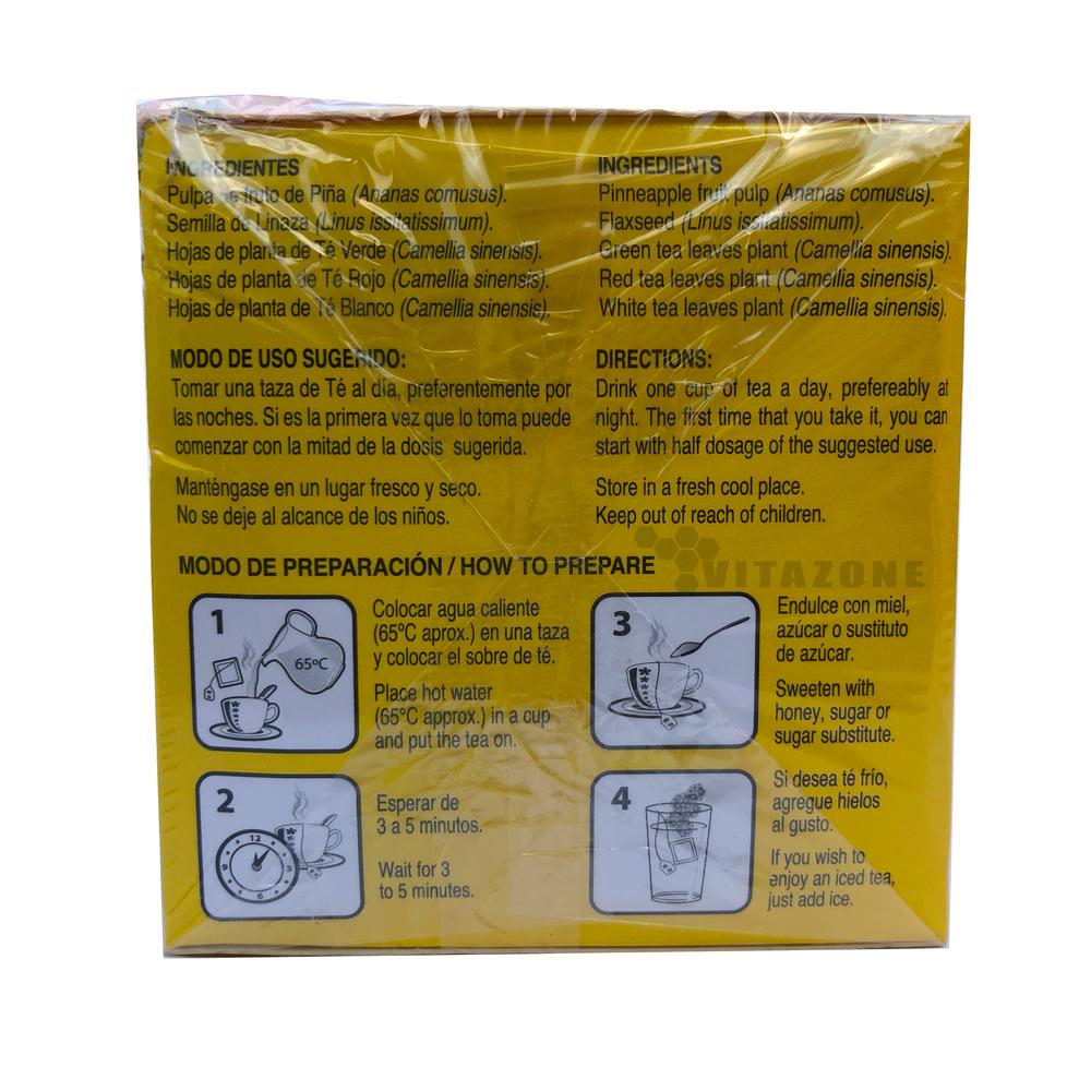 Foto 4 pulgar | Piñalim Té 30 Sobres Gn+v Original