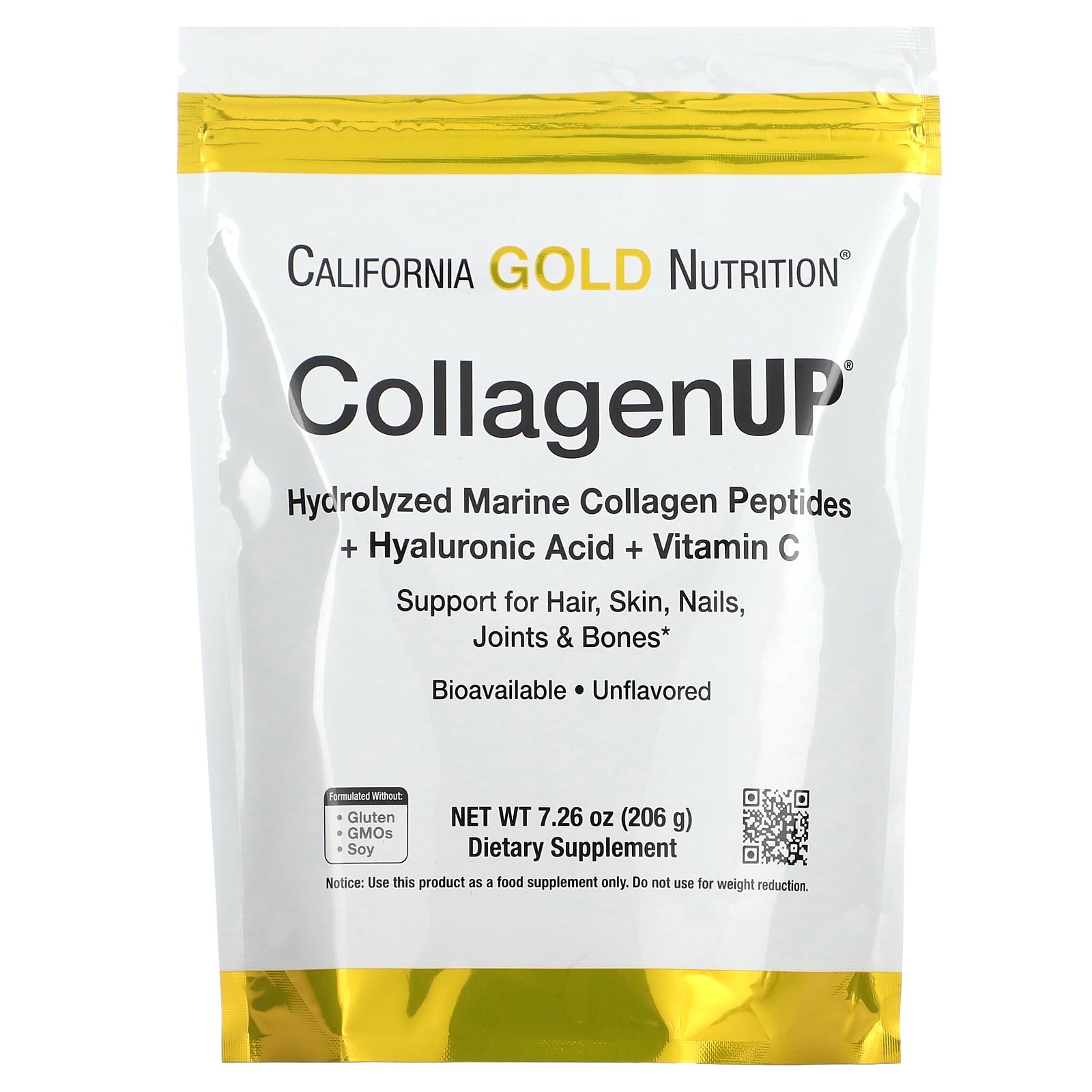 Foto 2 pulgar | Péptidos De Colágeno En Polvo California Gold Nutrition Con Hyalur - Venta Internacional.