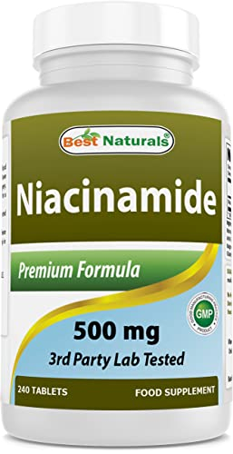 Foto 2 pulgar | Suplemento Best Naturals Niacinamida 500 Mg 240 Comprimidos - Venta Internacional.