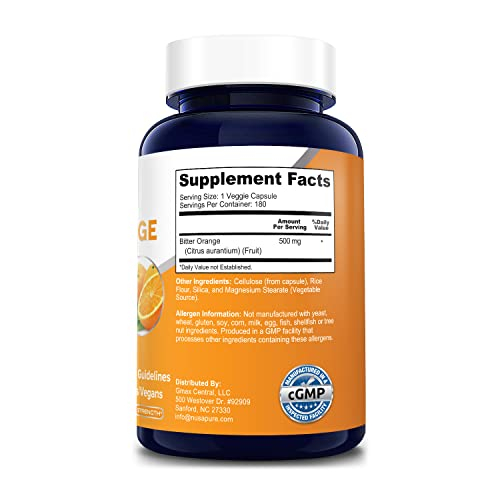 Foto 3 pulgar | Suplemento De Naranja Amarga Nusapure 500 Mg 180 Cápsulas Vegetarianas - Venta Internacional.