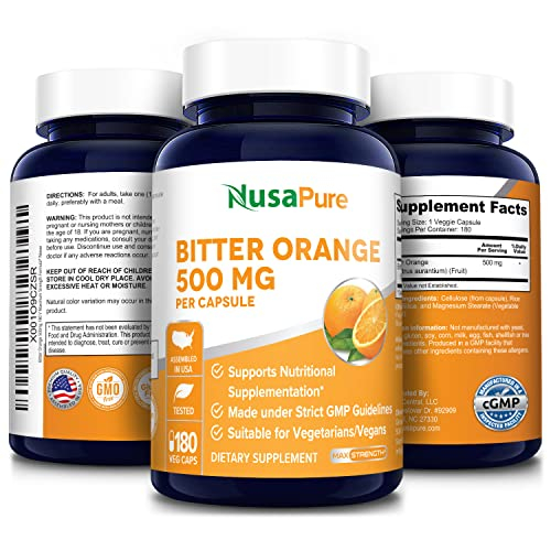 Foto 5 pulgar | Suplemento De Naranja Amarga Nusapure 500 Mg 180 Cápsulas Vegetarianas - Venta Internacional.