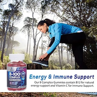 Foto 6 | Gomitas Con Complejo De Vitamina B Nature's Nutrition Extra Strength - Venta Internacional.
