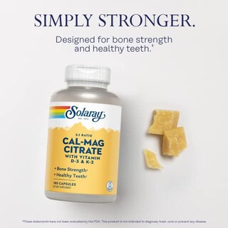 Foto 3 | Suplemento Solaray De Citrato De Calcio Y Magnesio 2:1 Con Vitamina E - Venta Internacional.