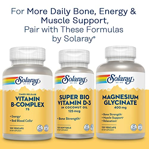 Foto 7 | Suplemento Solaray De Citrato De Calcio Y Magnesio 2:1 Con Vitamina E - Venta Internacional.