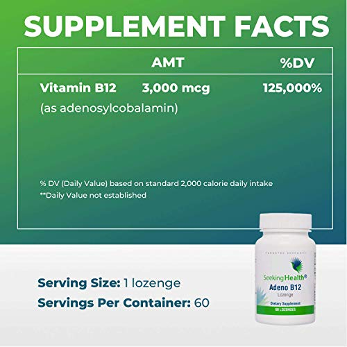 Foto 8 pulgar | Suplemento Seeking Health Adeno B12 3000 Mcg 60 Cápsulas Veganas - Venta Internacional.