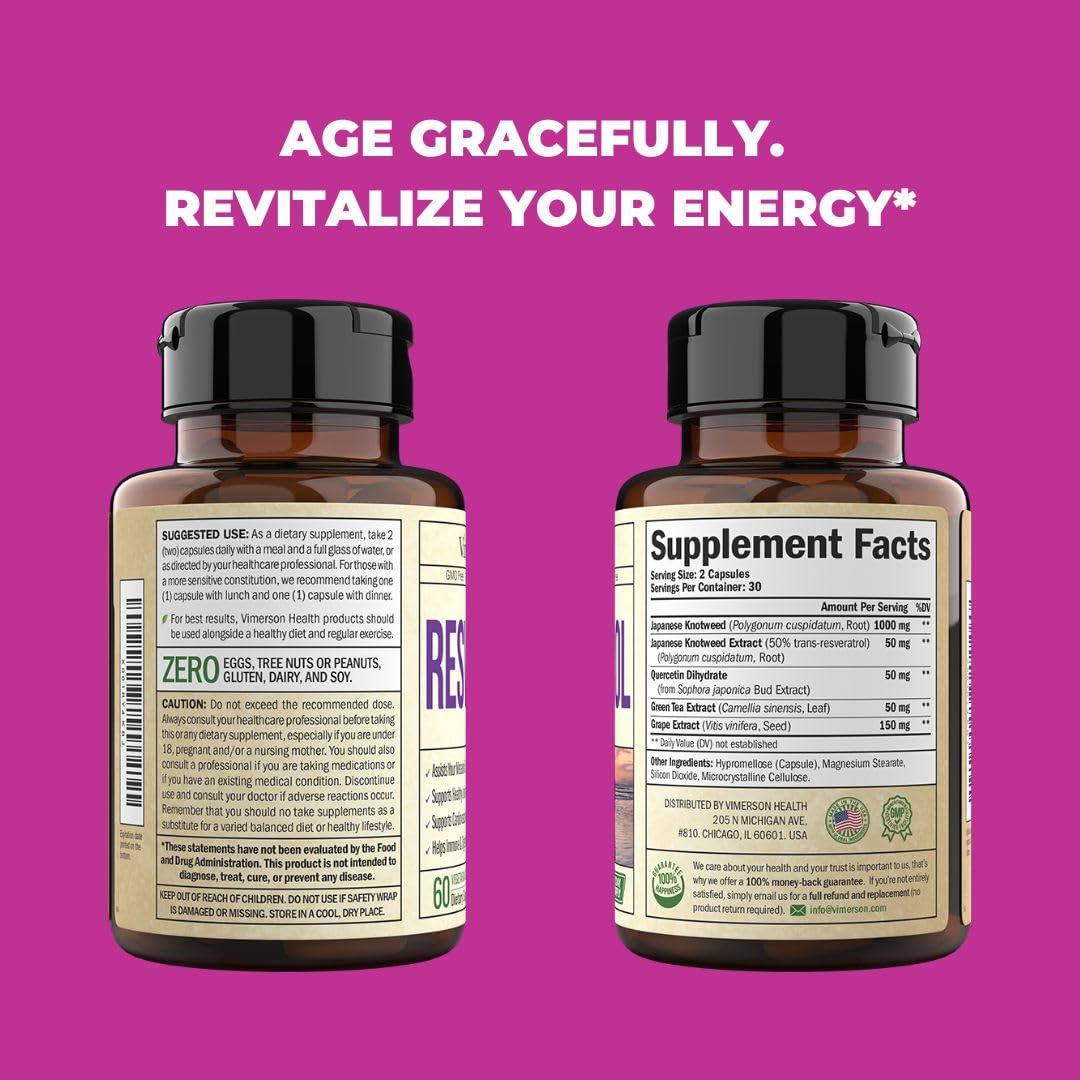 Foto 7 | Suplemento De Resveratrol Japonés De Hierba Nudosa De Vimerson Health - Venta Internacional.