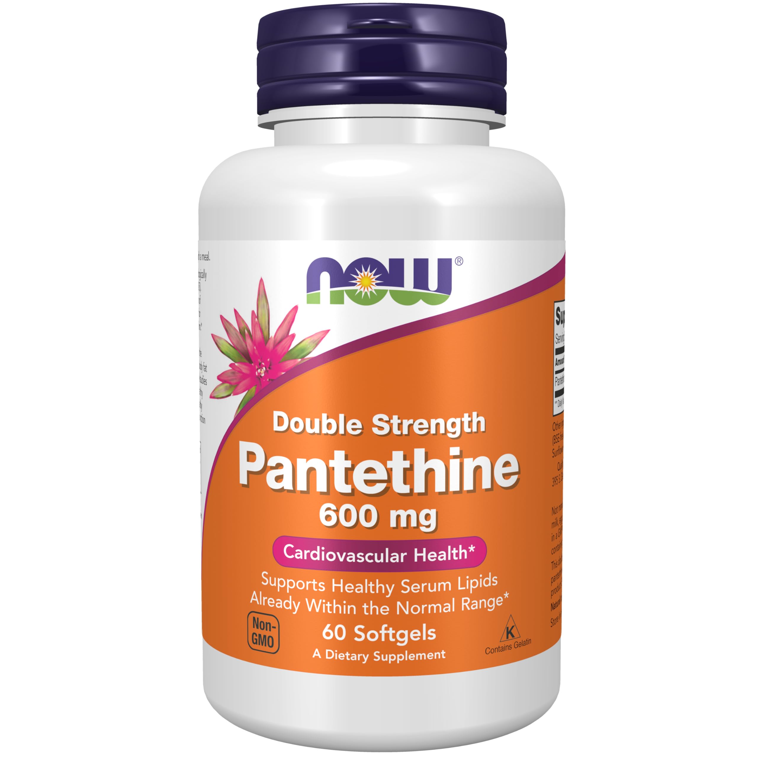 Foto 1 | Suplemento Now Pantetina (precursor De La Coenzima A) 600 Mg 60 So - Venta Internacional.