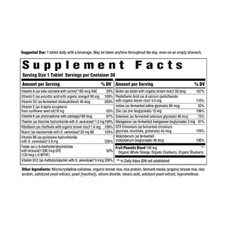 Foto 2 | Suplemento Multivitamínico Diario Megafood Men's 55+, 90 Tabletas - Venta Internacional.