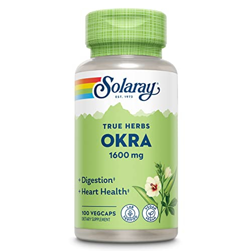 Foto 2 pulgar | Suplemento Solaray Okra Fruit 1600 Mg, Ayuda A La Digestión 100  - Venta Internacional.